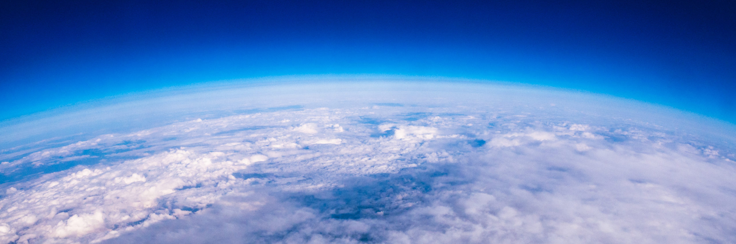 Amazing view of edge of earth and atmosphere layer - Image