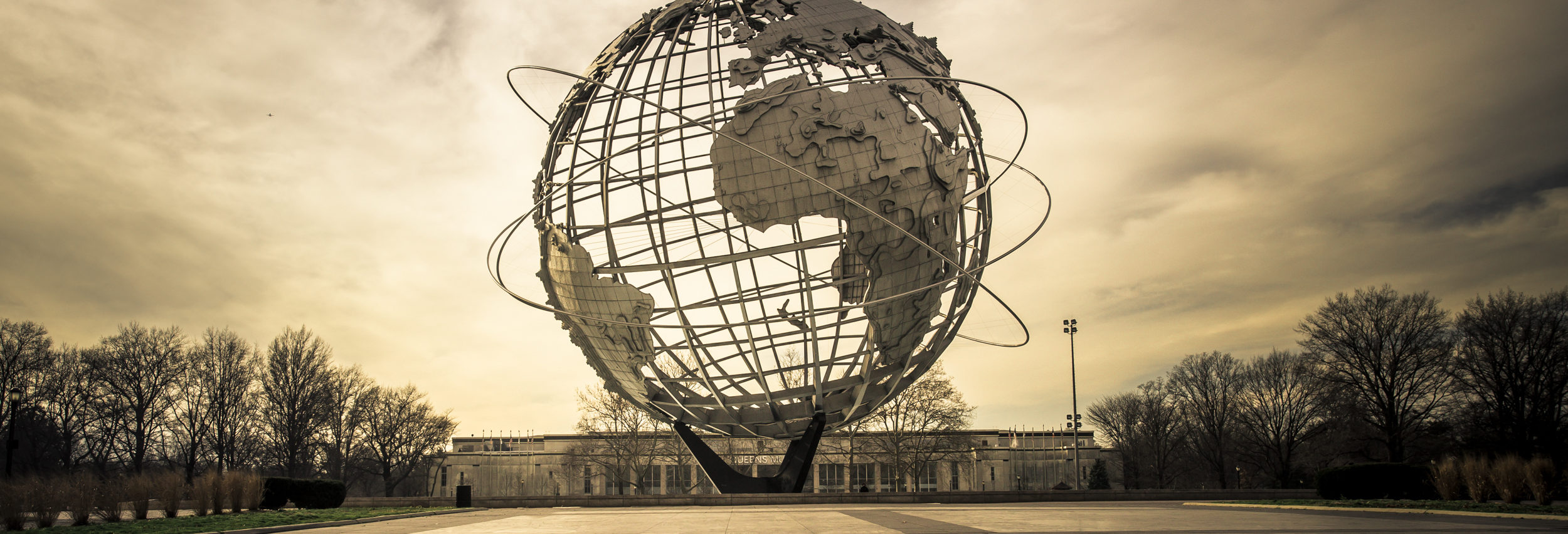 NEW YORK CITY - JANUARY 7, 2016: Vintage Unisphere at Flushing Meadows-Corona Park in Queens was installed for the 1964 World's Fair. - Image [Shutterstock]