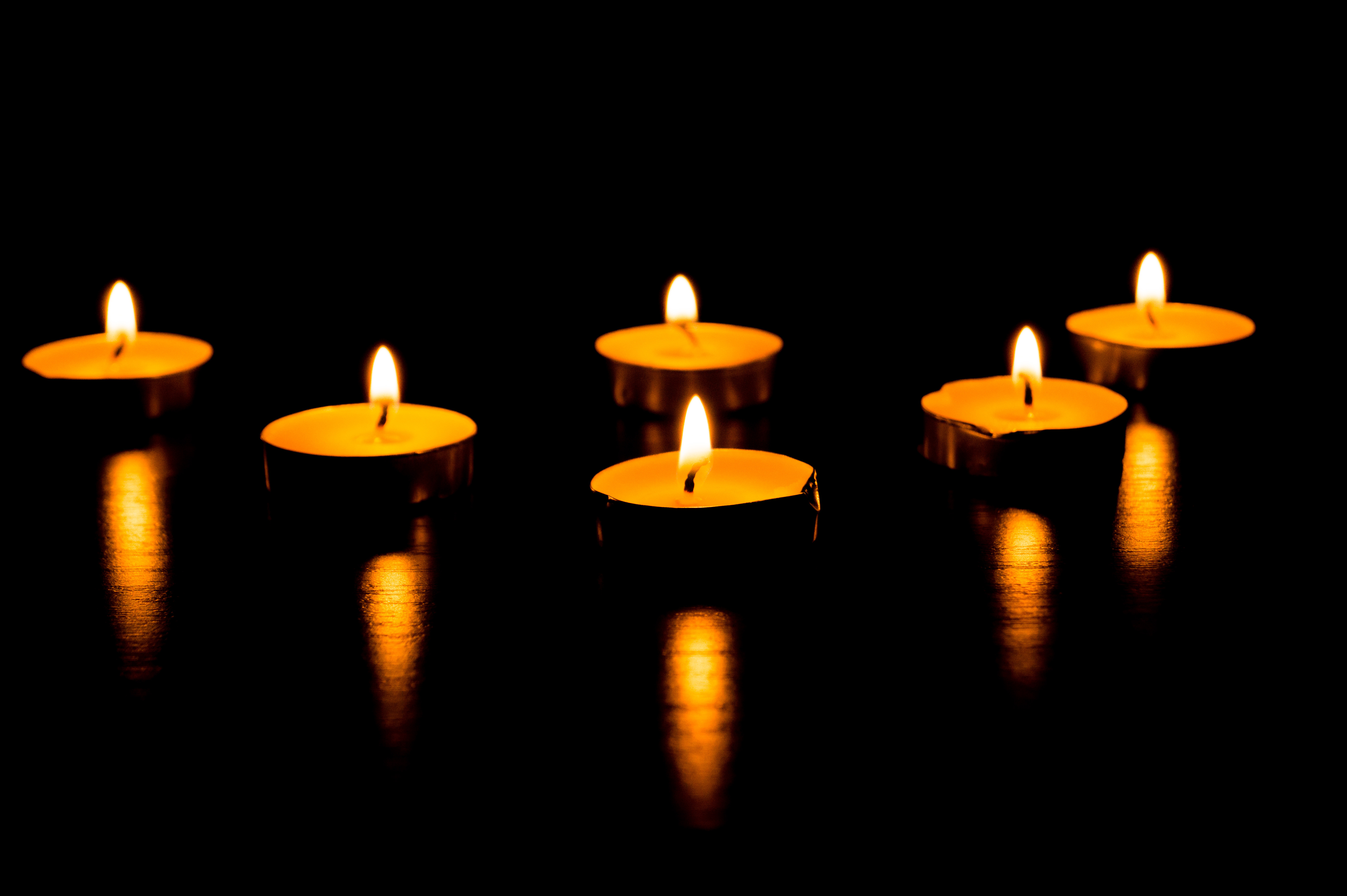 Burning candles - a symbol of International Holocaust Remembrance day 27 January - Image