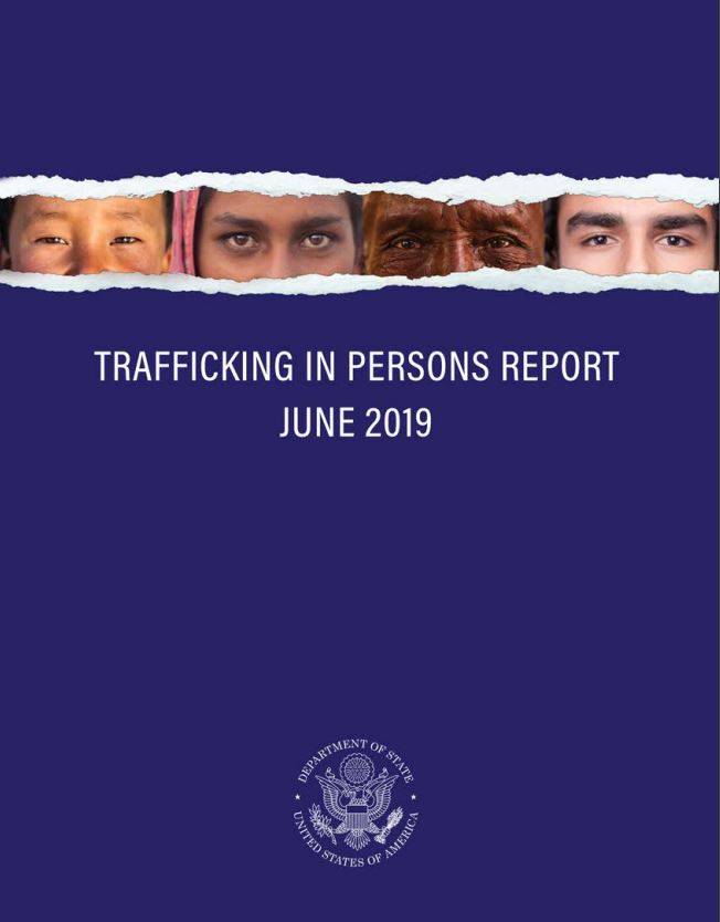 2019 Trafficking in Persons Report Cover