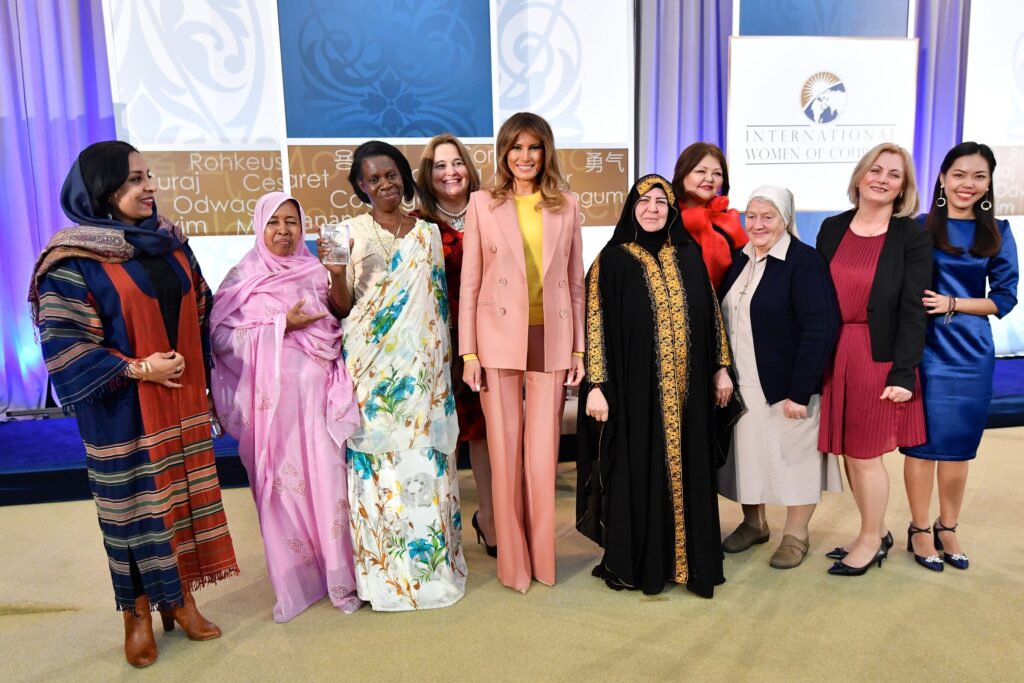 First Lady Trump With 2018 International Women of Courage Awardees