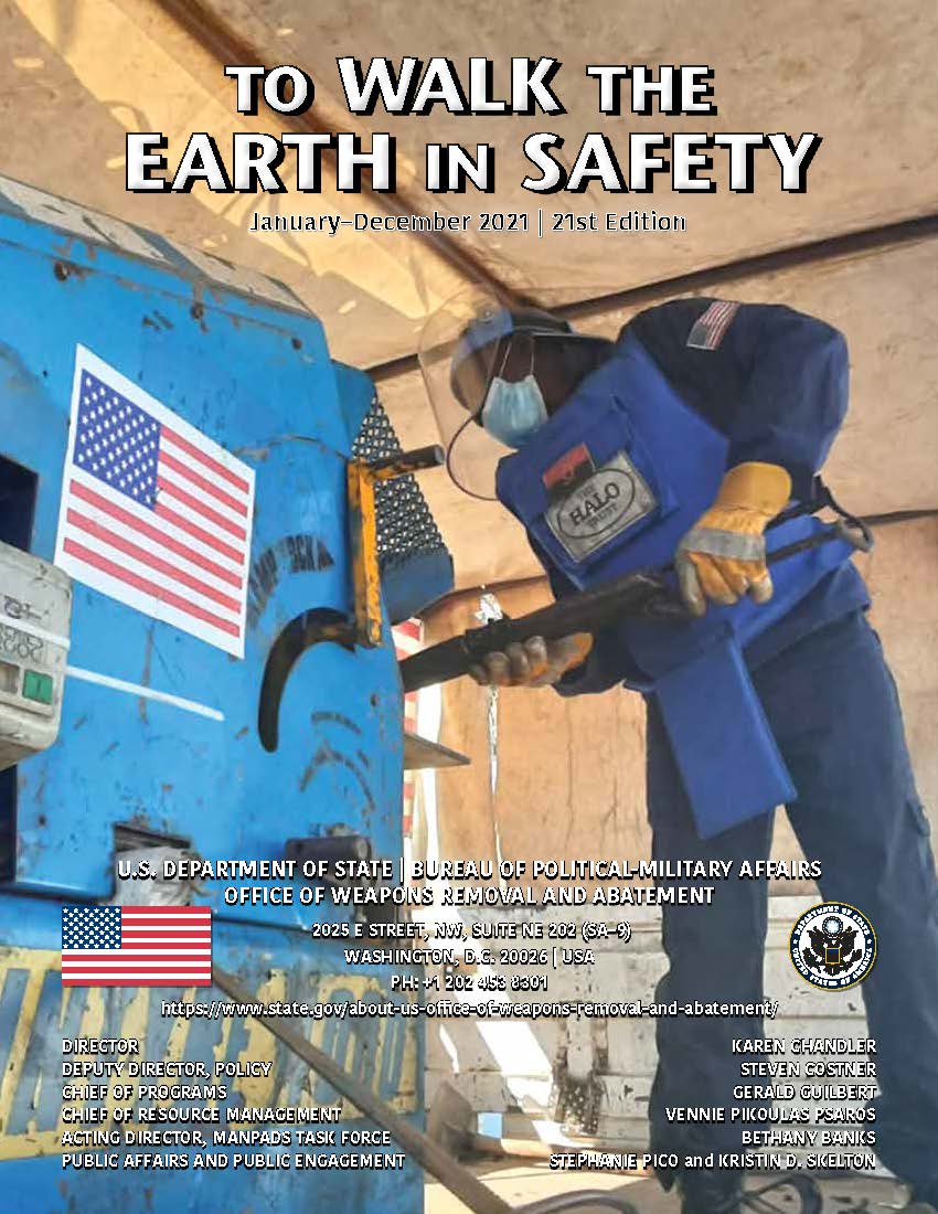 Report Back Cover: To Walk the Earth in Safety 2022