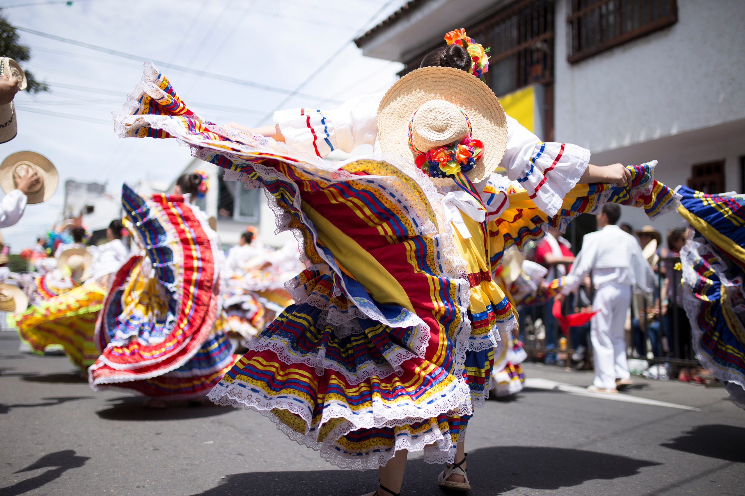woman dancing in ibagué colombia san pedro carnaval