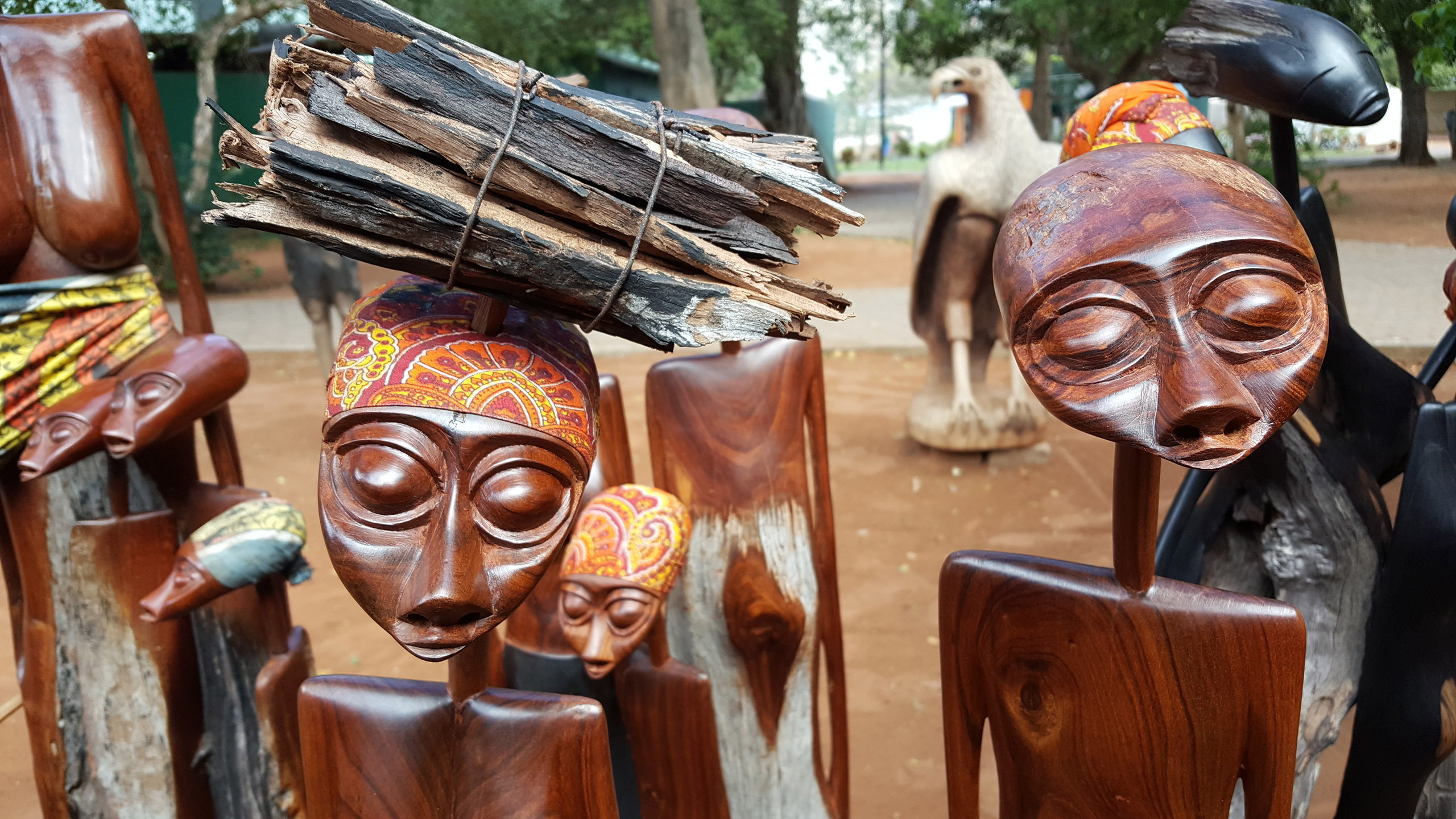 Traditional souvenirs from Maputo, the capital of Mozambique, Africa