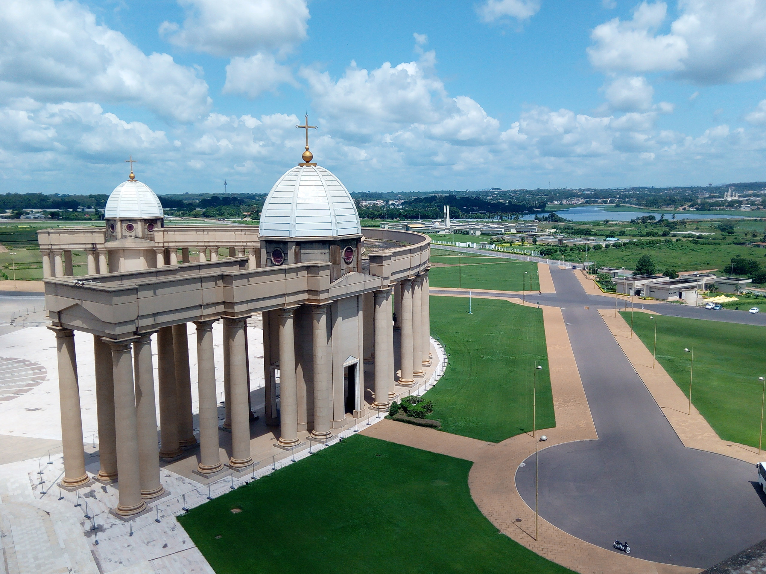 Basilica of Our Lady of Peace in Yamoussoukro in Côte d'Ivoire visited in October 2018